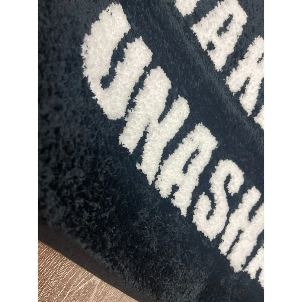 LOT 2 New Black & White Bath Mat Rugs Naked & Unashamed Bathmat Plush 31